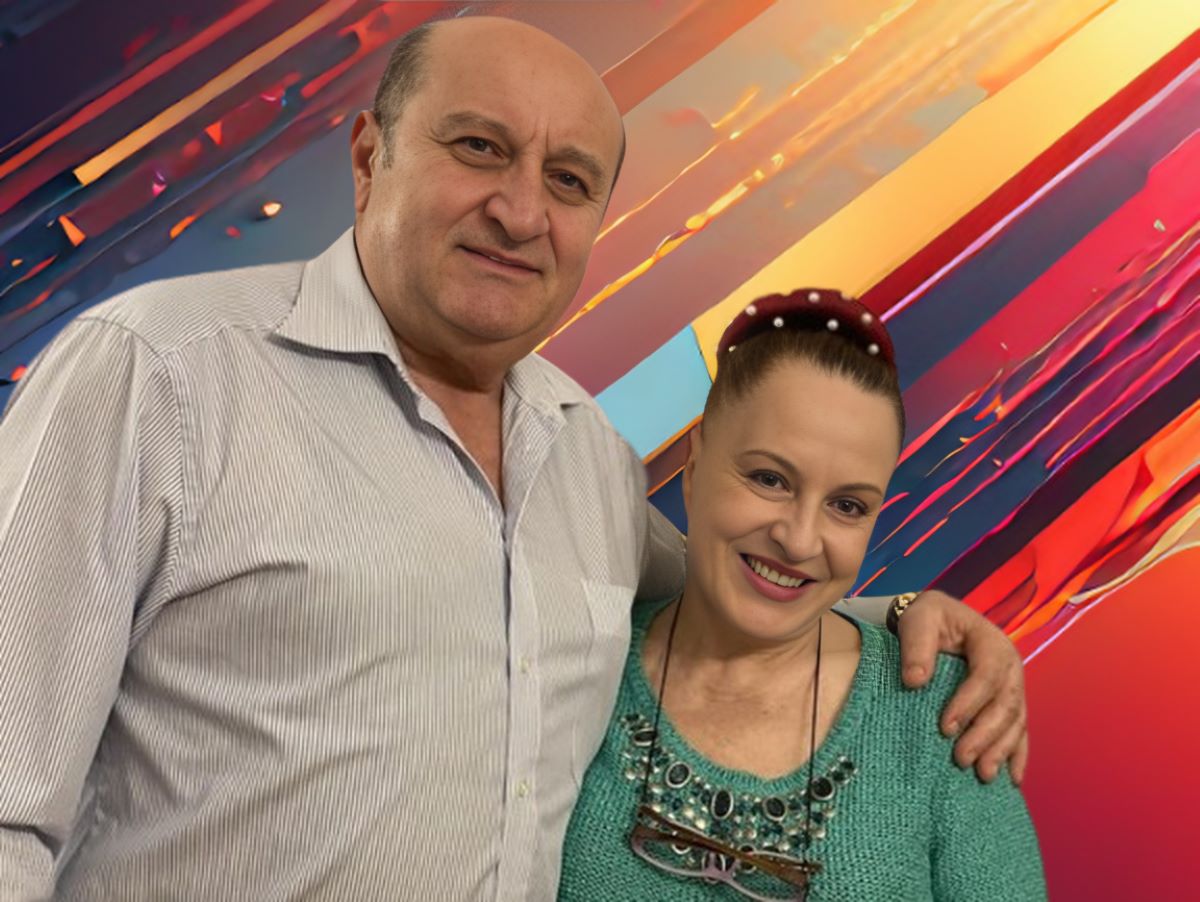 Maria Dragomiroiu si sotul sau